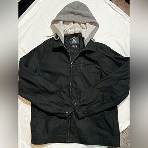 Volcom Men's Black Hooded Jacket